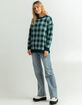 FULL TILT Womens Checkered Crew Neck Sweater image number 4