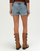 RSQ Womens Low Rise Cuffed Micro Shorts image number 5