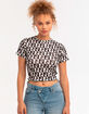 SKINNYDIP Checkered Womens Crop Top image number 1