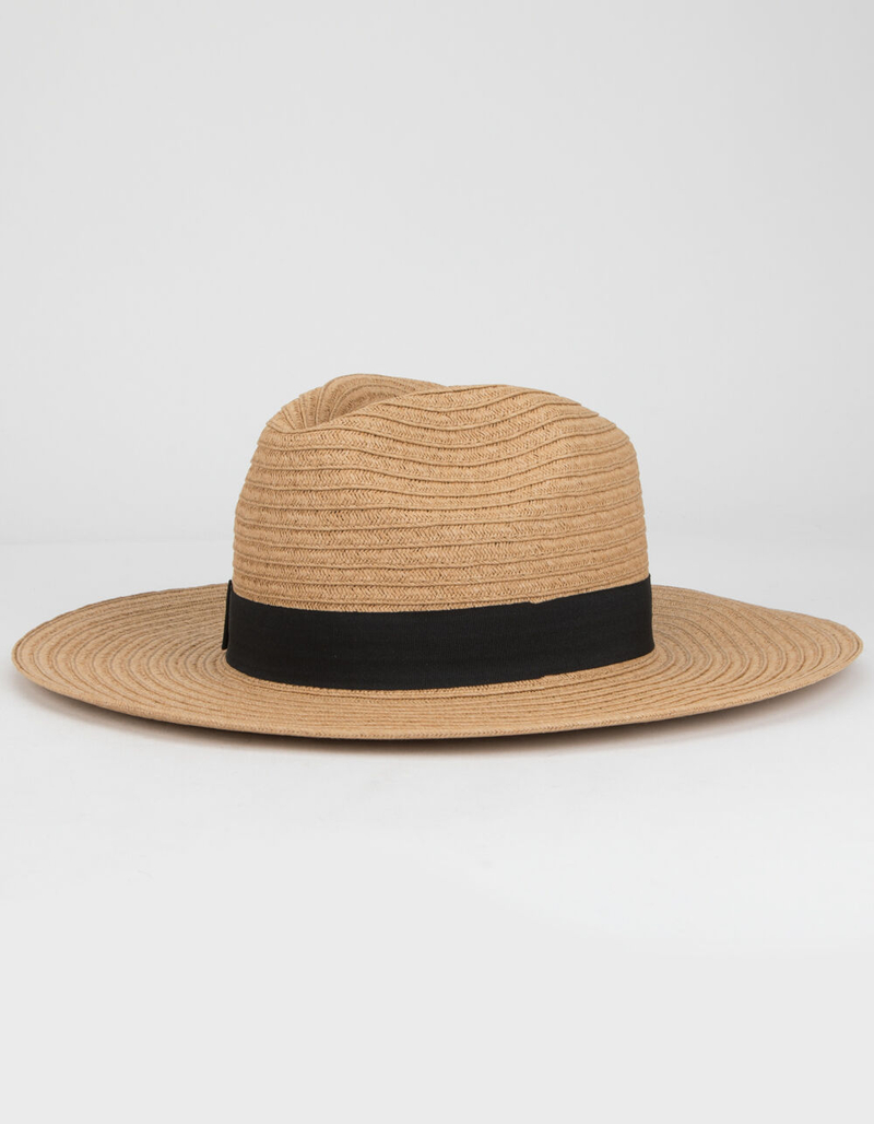 Straw Womens Fedora Hat image number 0