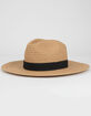 Straw Womens Fedora Hat image number 1