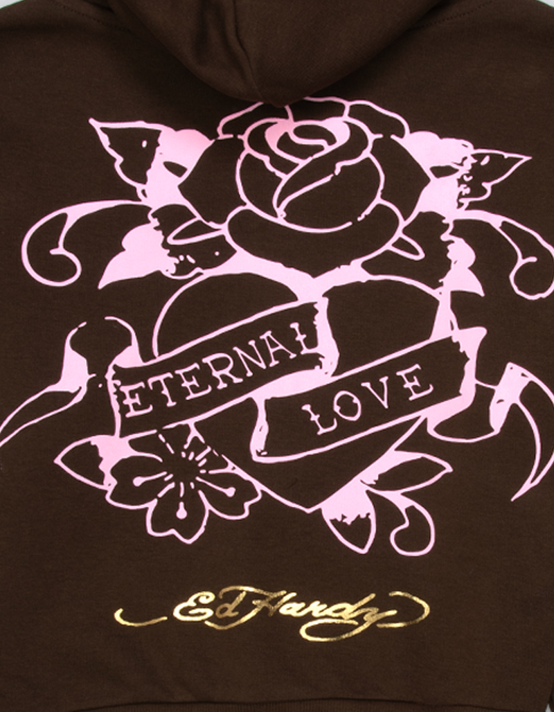 ED HARDY Tiger Face Girls Zip-Up Hoodie image number 2