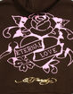 ED HARDY Tiger Face Girls Zip-Up Hoodie image number 3