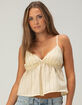 RSQ Womens Stripe Babydoll Cami image number 1