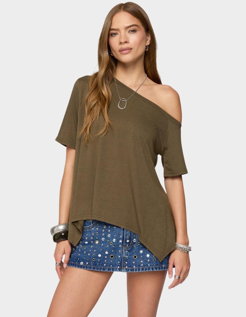 EDIKTED Josy Off Shoulder Handkerchief Top image number 0