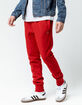 CHAMPION Reverse Weave Red Mens Jogger Pants image number 1