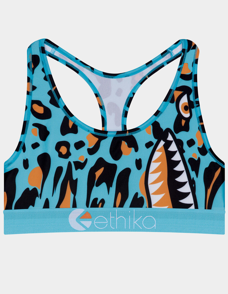 ETHIKA Leopard Drip Bomber Sports Bra image number 3
