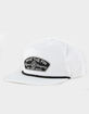 WHAT THE FIN Patch Captain Flat Bill-Rope Mens Snapback Hat image number 1