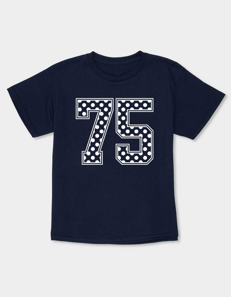 COLLEGIATE 75 Polka Dot Fill Unisex Kids Tee image number 0