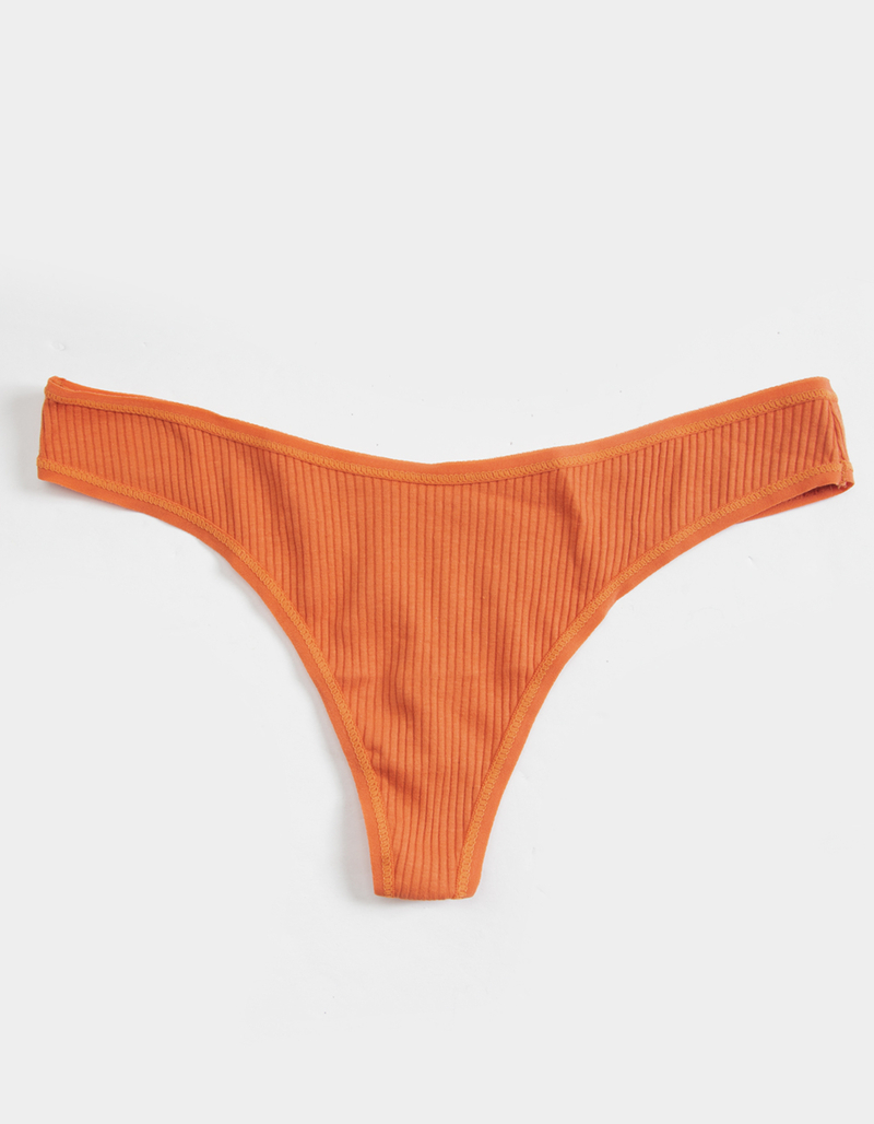 SKY & SPARROW Cotton High Leg Thong image number 0