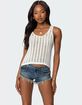 EDIKTED Keziah Sheer Ladder Knit Top image number 1