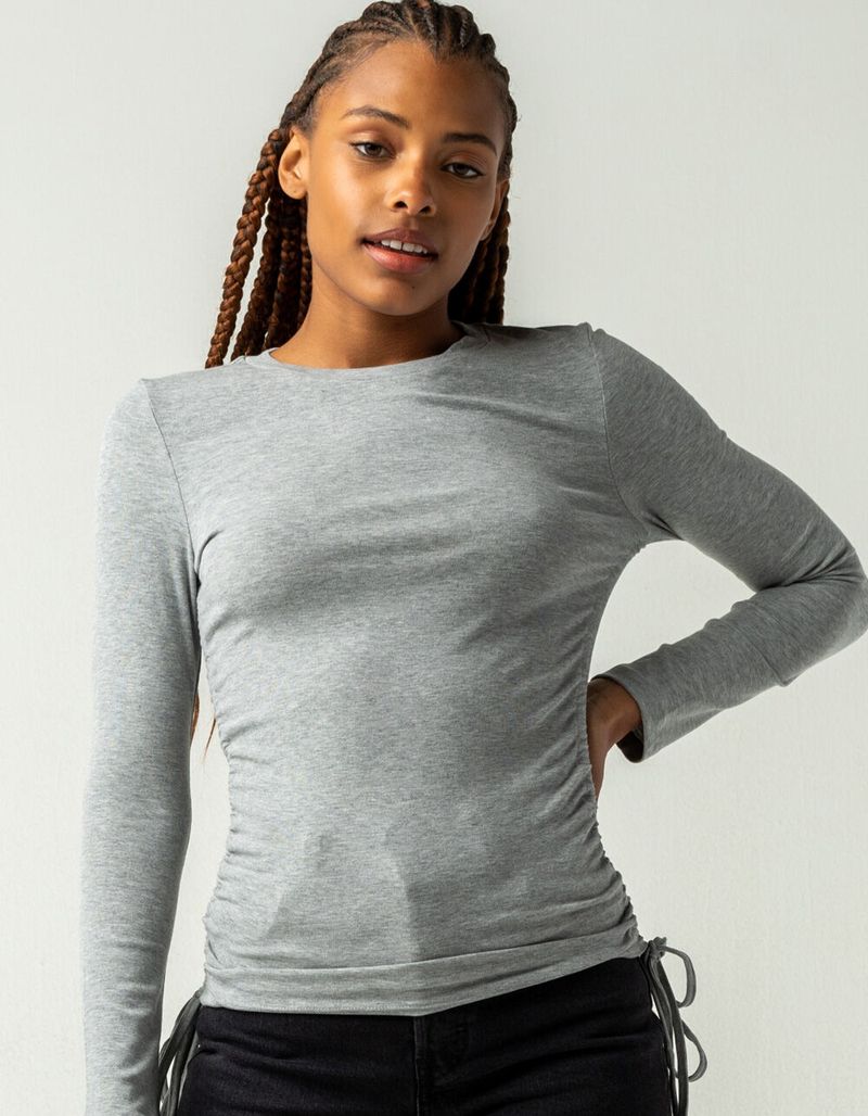 4TH & RECKLESS Matilda Womens Gray Top image number 0