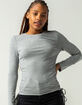 4TH & RECKLESS Matilda Womens Gray Top image number 1