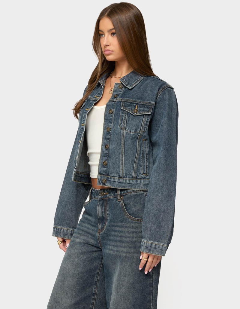 EDIKTED Barb Denim Jacket image number 1