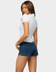 EDIKTED Weston Keyhole Button Up Top image number 3