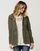 FULL TILT Hooded Twill Womens Anorak Jacket image number 1