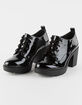 SODA Brief Lace Up Block Heel Womens Shoes image number 1