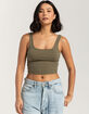 FULL TILT Square Neck Womens Tank Top image number 1