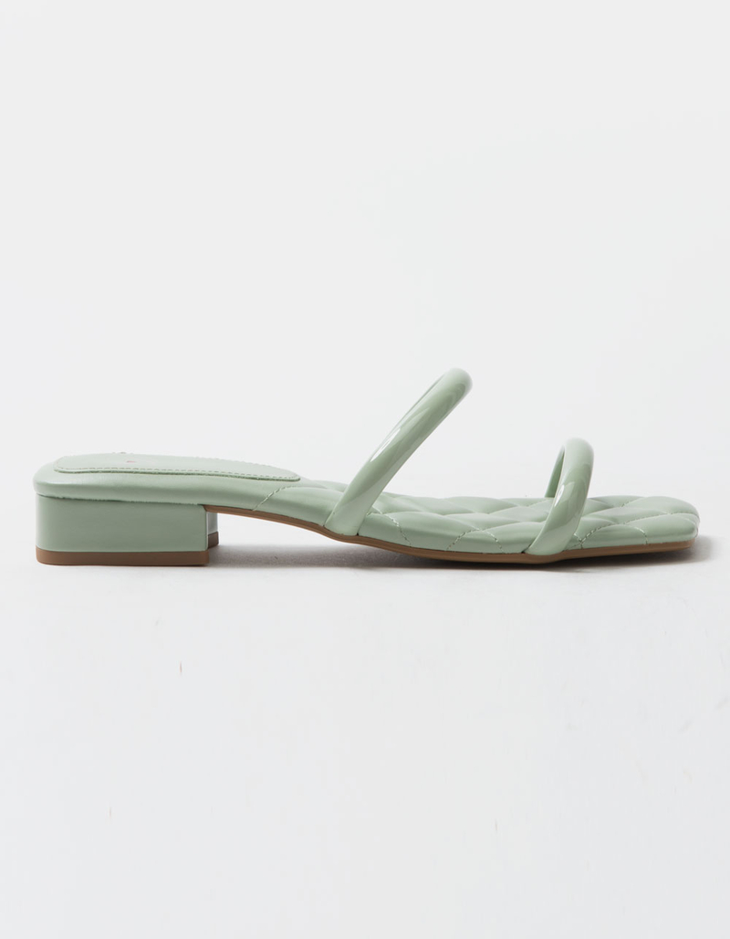 DELICIOUS Square Toe Block Heel Womens Sandals image number 1