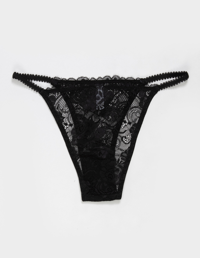 FULL TILT Floral Allover Lace Cheeky Panties image number 0