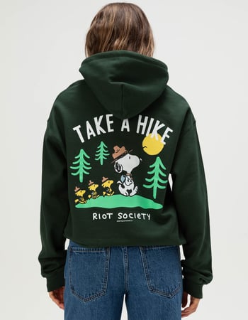 RIOT SOCIETY x Peanuts Take A Hike Womens Hoodie Primary Image