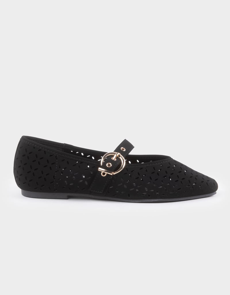 TOP MODA Linda Womens Perforated Mary Jane Shoes image number 0