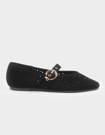TOP MODA Linda Womens Perforated Mary Jane Shoes Primary Image