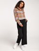 OBEY Max Womens Crop Flannel image number 6