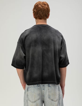 RSQ Mens Textured Baggy Crop Tee Alternative Image