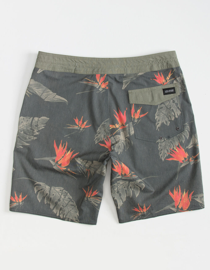 VOLCOM Floral Erupter Mens Boardshorts SLATE/OLIVE 31 Tillys