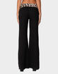 EDIKTED Leopard Fold Over Pants image number 5