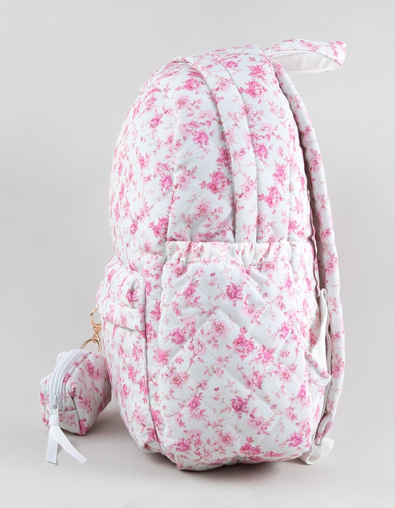 TILLYS Quilted Floral Backpack image number 2