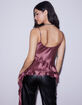 WEST OF MELROSE Ruffle Asymmetrical Womens Tank Top image number 3