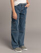 RSQ Girls Moto Cargo Wide Leg Jeans image number 2
