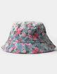 Floral Denim Womens  Bucket Hat image number 1