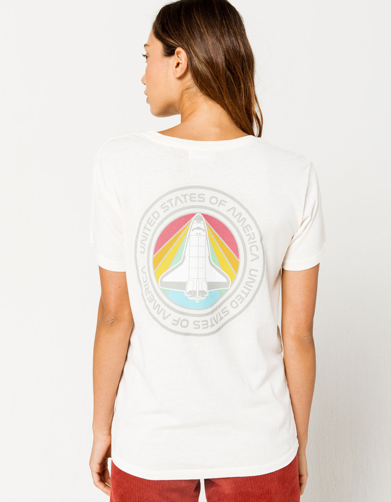 FULL TILT NASA Seal Logo Womens Boyfriend Tee image number 0