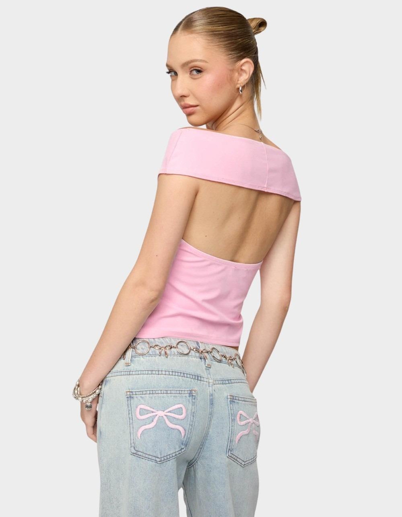 EDIKTED Mikkey Cut Out Off Shoulder Top image number 1