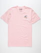 RIOT SOCIETY Island Shark Embroidery Mens T-shirt image number 1