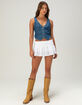 NECTAR CLOTHING Womens Denim Vest image number 4