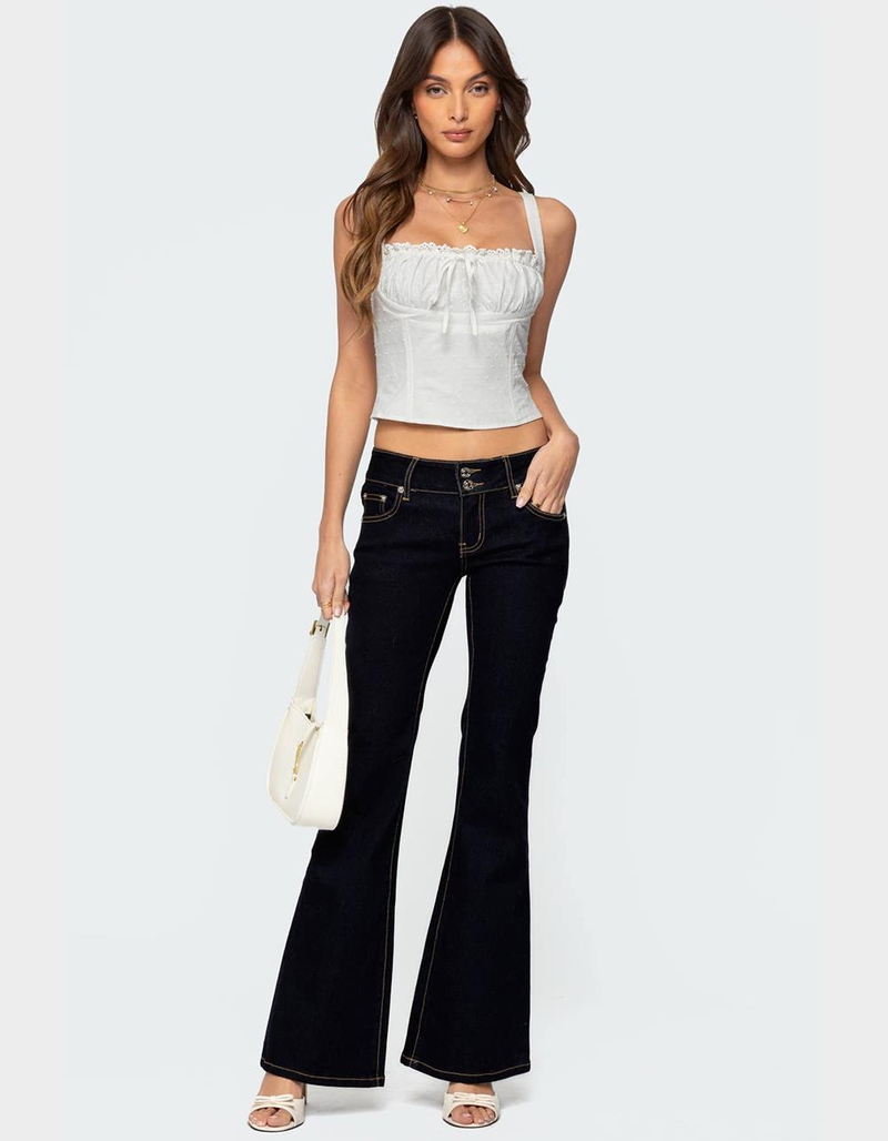 EDIKTED Dulcie Dotted Cotton Bustier Top image number 2