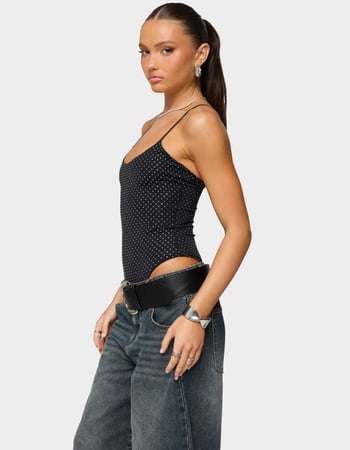 EDIKTED Georgey Rhinestone Bodysuit Alternative Image