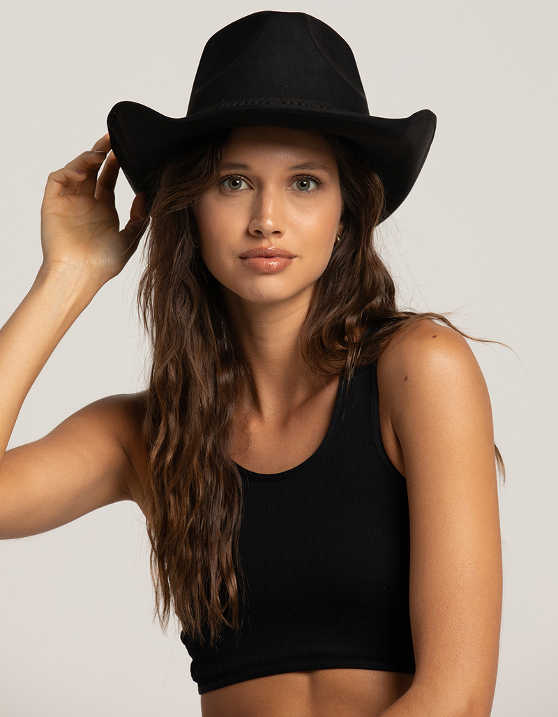 Suede Womens Cowboy Hat image number 1