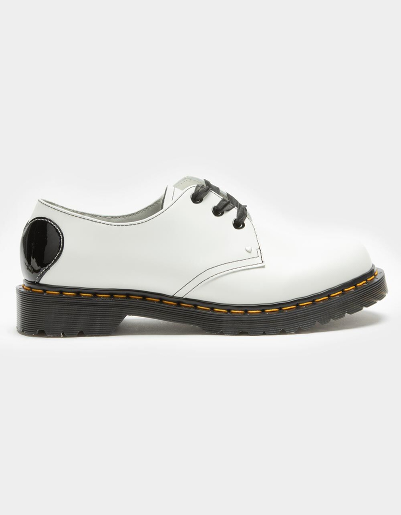 DR. MARTENS 1461 Hearts Smooth & Patent Leather Womens Oxford Shoes image number 2