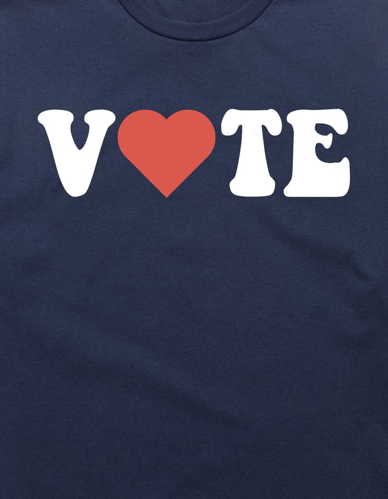 VOTE Heart Unisex Tee NAVY Tillys