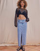 WEST OF MELROSE Womens Denim Maxi Skirt image number 6