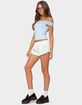 EDIKTED Deni Off Shoulder Striped Knit Top image number 4