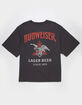 BUDWEISER Eagle Rhinestone Mens Boxy Tee image number 1
