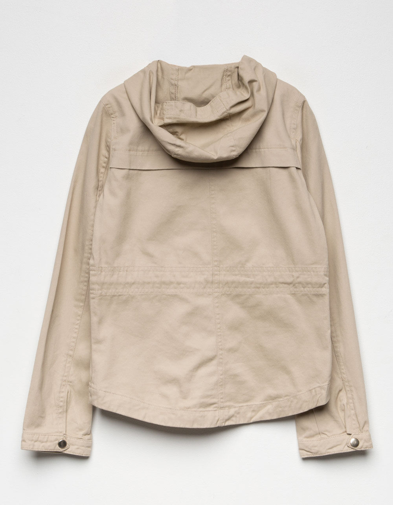 WHITE FAWN Hooded Girls Anorak Jacket image number 1