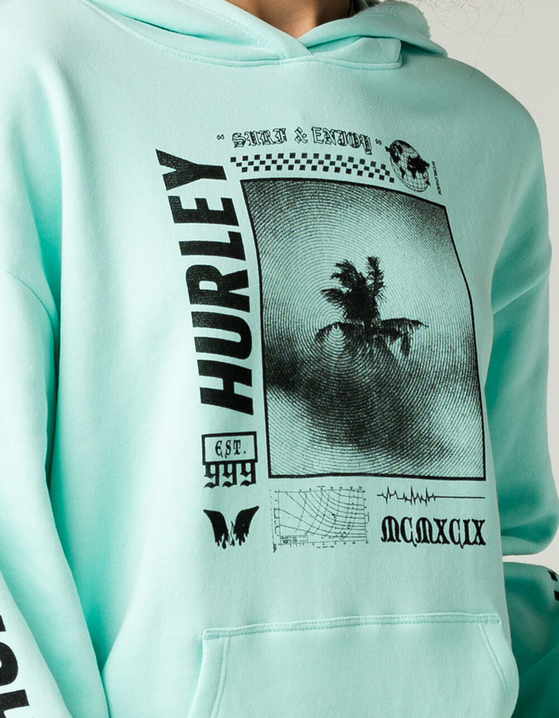 HURLEY Palm Trip Womens Oversized Hoodie image number 3