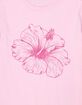 HIBISCUS Bloom Distressed Unisex Kids Tee image number 2